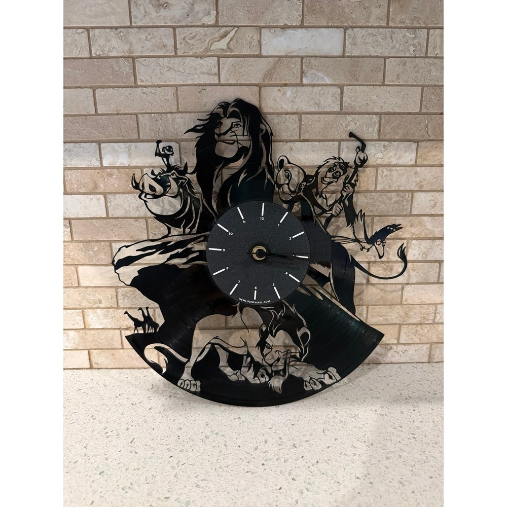 Lion King Vinyl Record Wall Clock Handmade‎ Art